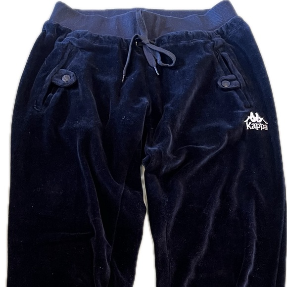 Kappa velour sweatpants. Black, size XS. Perfect condition, worn once. - Picture 1 of 6